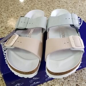 Birkenstocks Arizona Split Mineral/LightRose